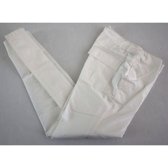 Free People OB1425597 Womens Sz 6 White The Thing Is Low Rise Utility Pants $128 - Picture 3 of 12